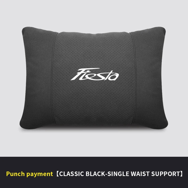 Car Interior 5-Color Selectable Headrest For Ford Fiesta Auto Headrest Neck Support Lumbar Cushion Soft Neck Pillow Accessories