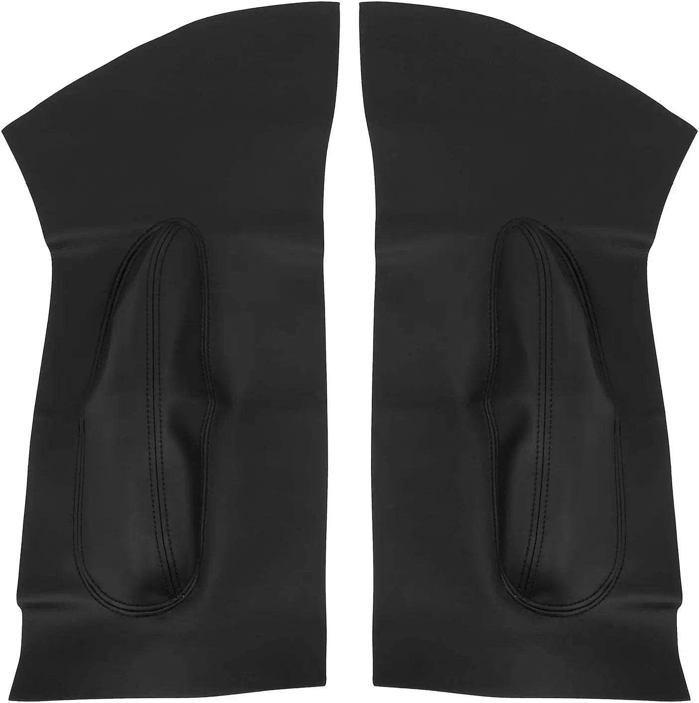 1 Pair of Beetle Car Door Handles with Microfiber Leather Cover for Interior and Front Door Decoration Leather Car Accessories