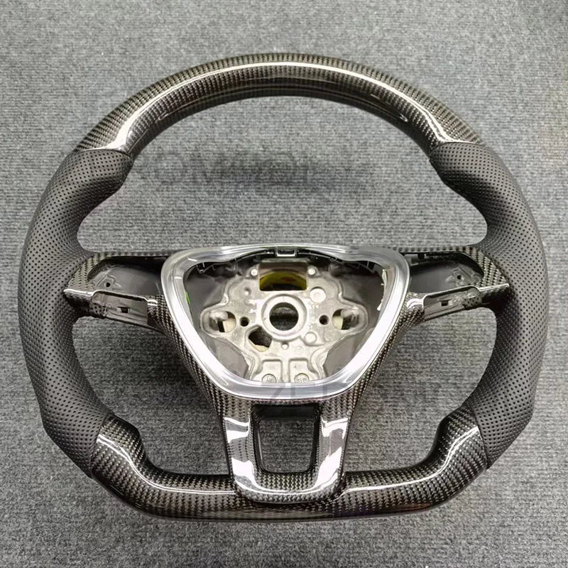 2 Color Carbon Fiber Racing Steering Wheel For VW Golf 7 MK7