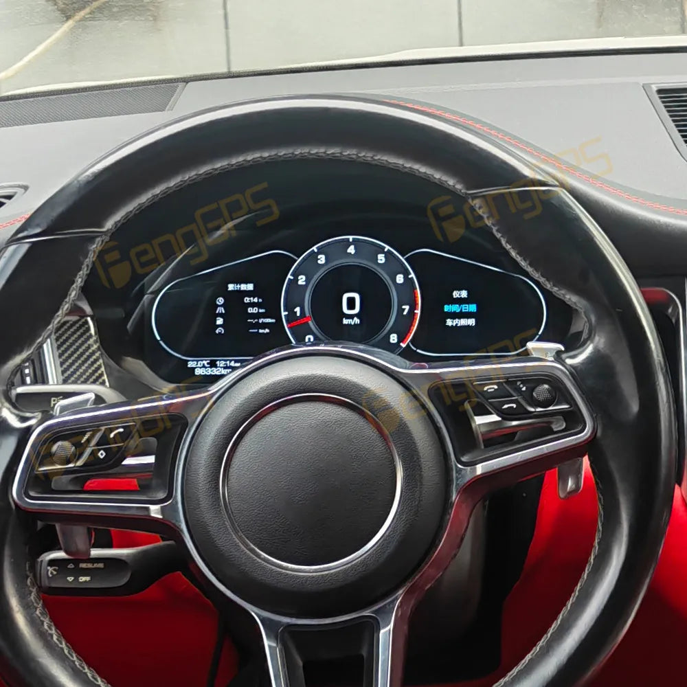 LCD Digital Dashboard Cluster for Porsche Macan 2014–2025