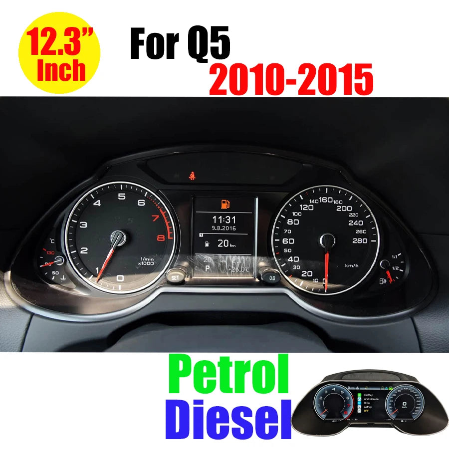 For Q5 Color Digital LCD Instrument Cluster For Audi – Virtual Cockpit